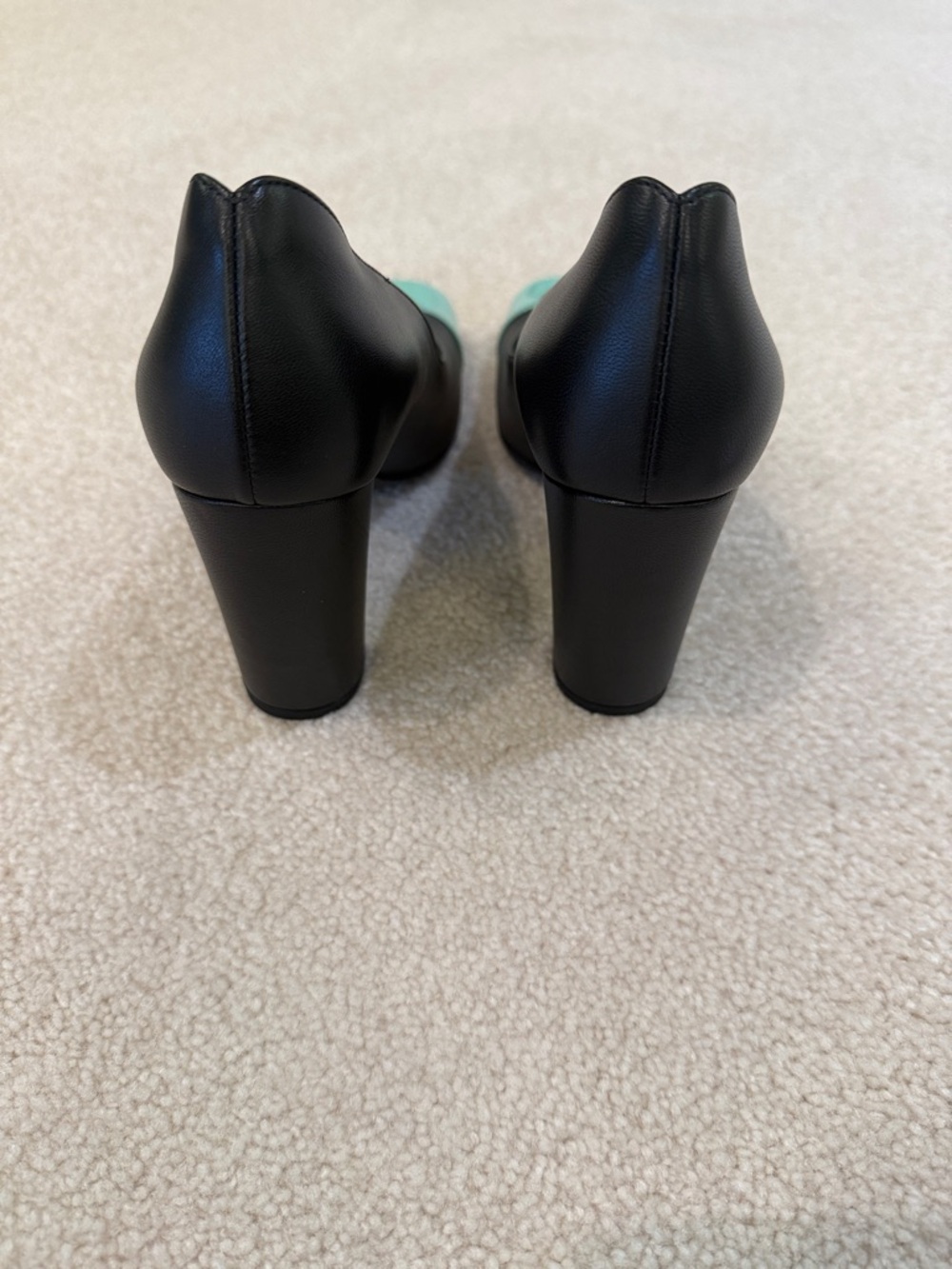 BRAND NEW 26S Chanel Black Lambskin Green Patent Toe Pump Shoes Matthieu Blazy - Picture 4 of 6